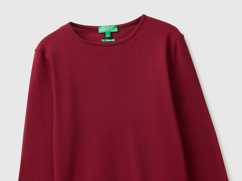 Schmal geschnittenes Langarm-T-Shirt
