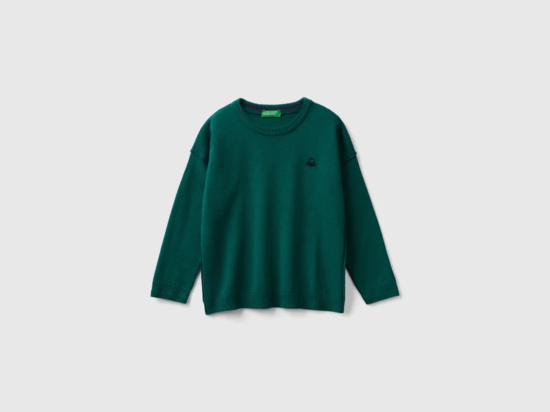 Pullover mit Logostickerei