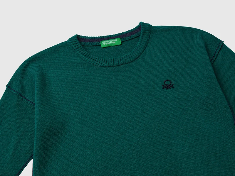 Pullover mit Logostickerei