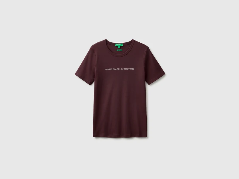Kurzärmeliges T-Shirt mit Glitzerlogo