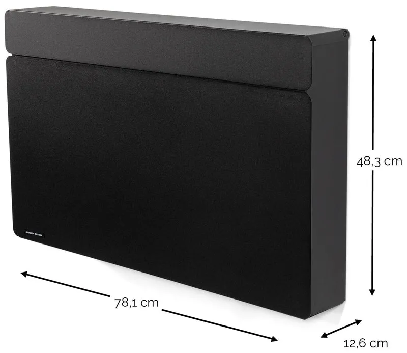 Spinder LUIGI Schuhschrank Stahl Minimalistisch Schwarz