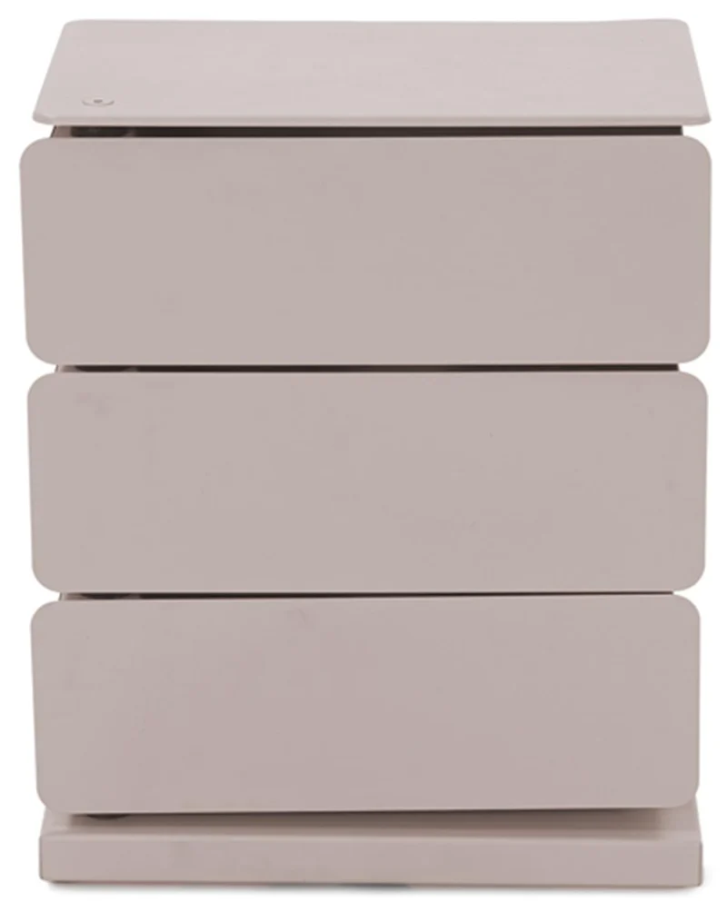 Spinder JOEY 3 Dresser: Moderner Stahl-Schuhschrank in Silky Taupe