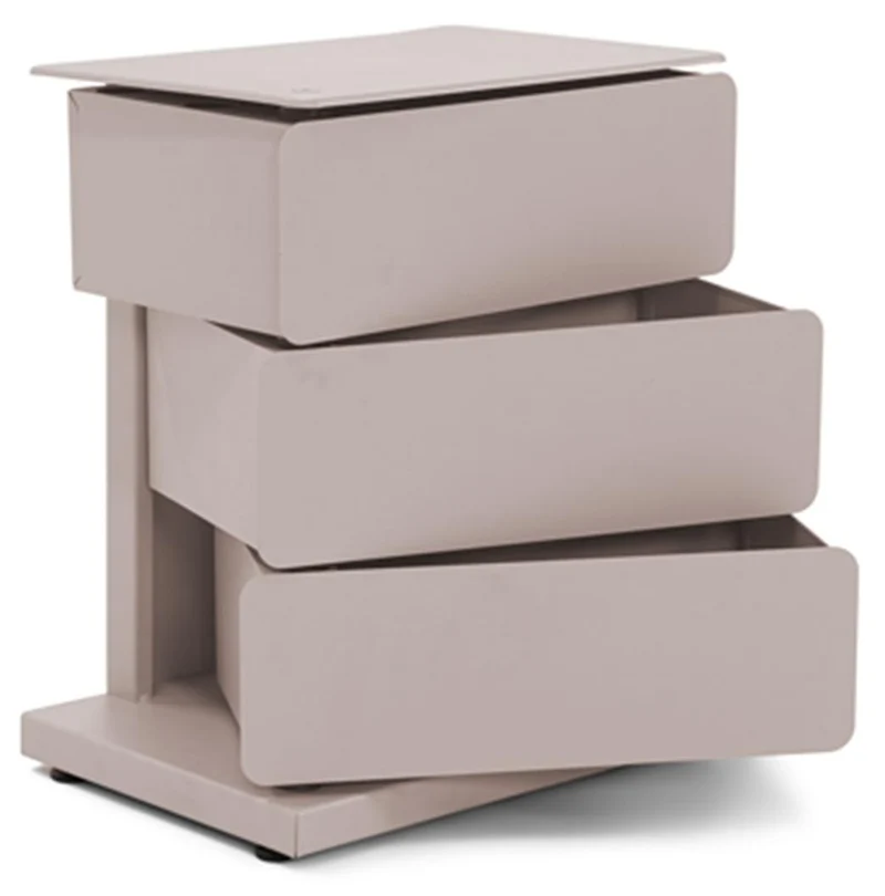 Spinder JOEY 3 Dresser: Moderner Stahl-Schuhschrank in Silky Taupe