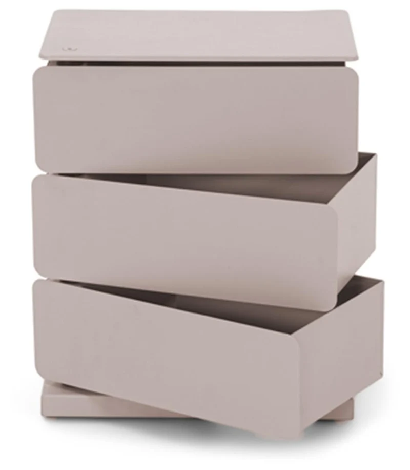 Spinder JOEY 3 Dresser: Moderner Stahl-Schuhschrank in Silky Taupe