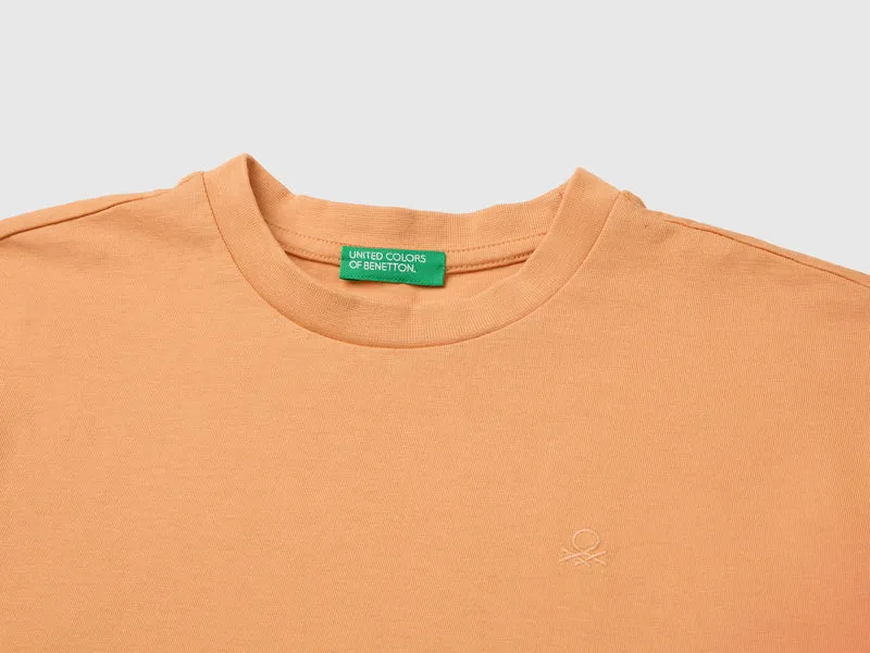 T-Shirt mit Dip-Dye-Effekt und Aufdruck