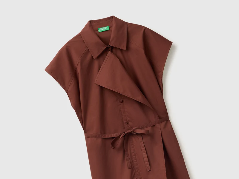 Ärmelloses Hemdkleid