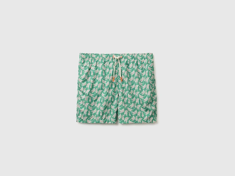 Gemusterte Boxershorts mit Meeresmotiv