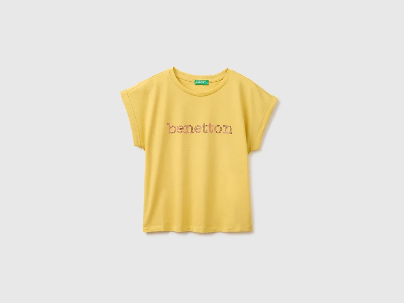 T-Shirt mit Strasssteinen