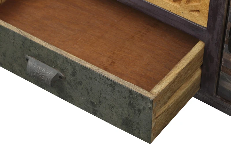 Regal TOBOL aus Mango, Akazie, MDF FSC Recycled