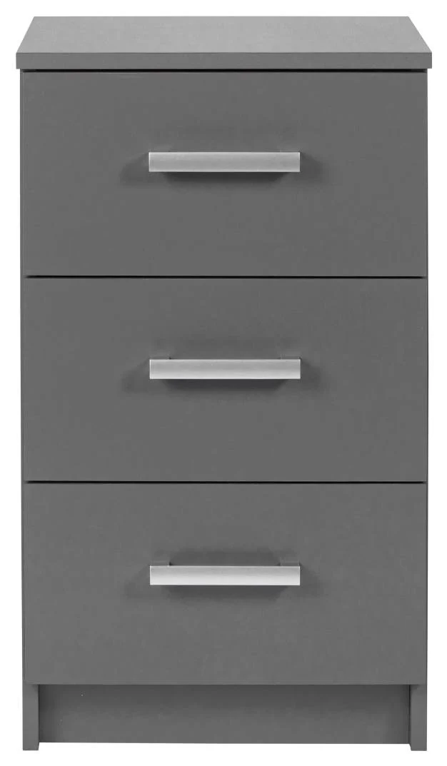 Kommode ELENZIO 3 Graphit Grau mit 3 Schubladen