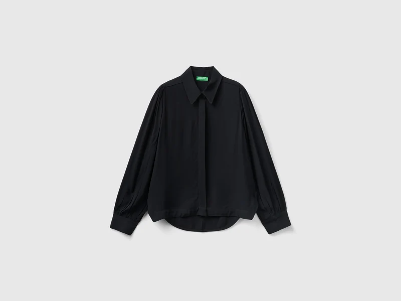 Bluse aus reiner Viskose