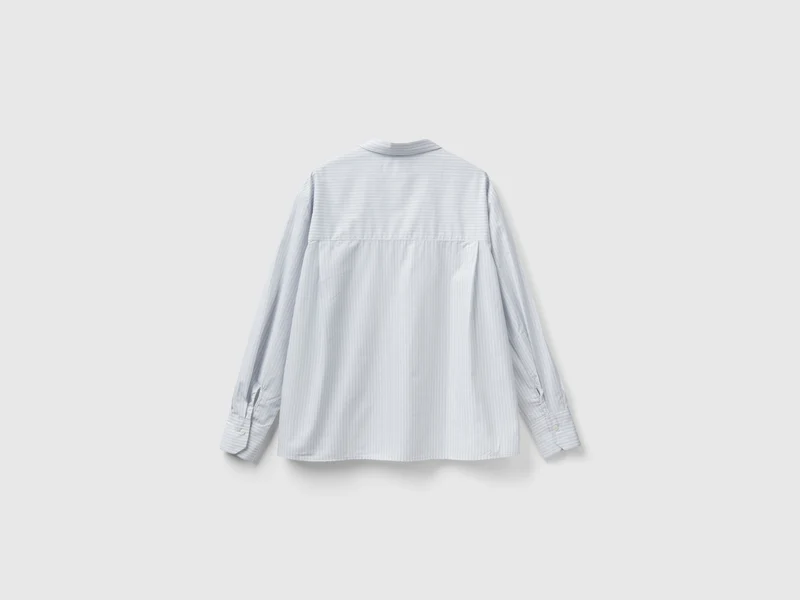 Boxy-Fit-Bluse in 100% Baumwolle