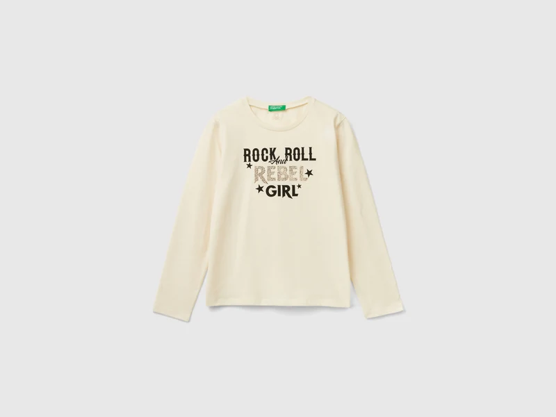 T-Shirt mit Nieten-Applikation