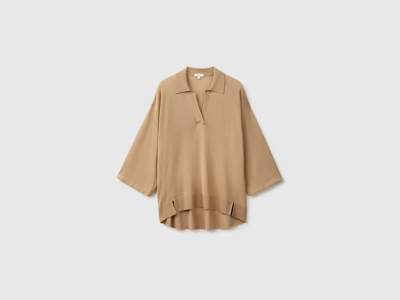 Poloshirt aus Bambus-Viskose-Mischgewebe