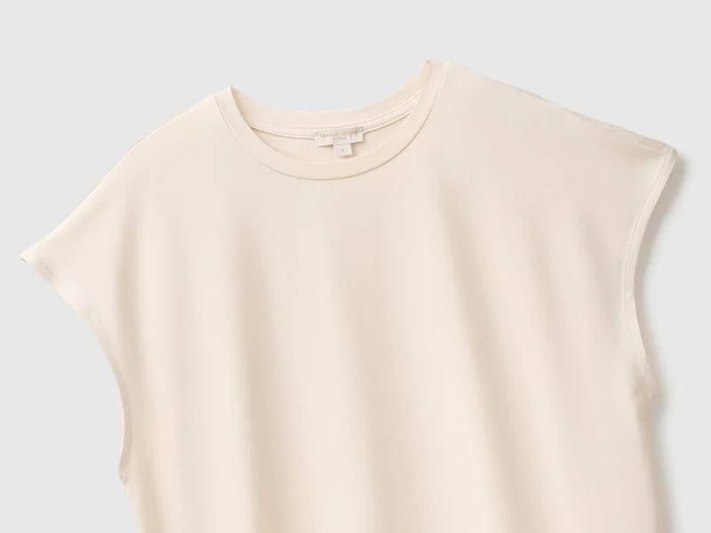T-Shirt aus Bambus-Viskose-Mischgewebe