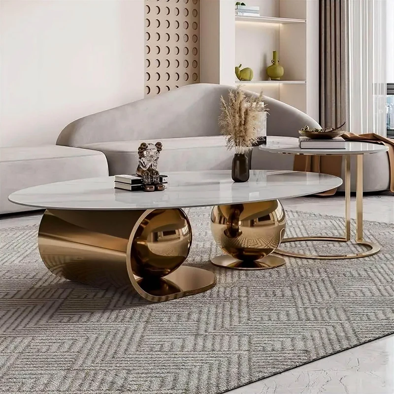 Modern Livia Marble Coffee Table - Elegant Furniture