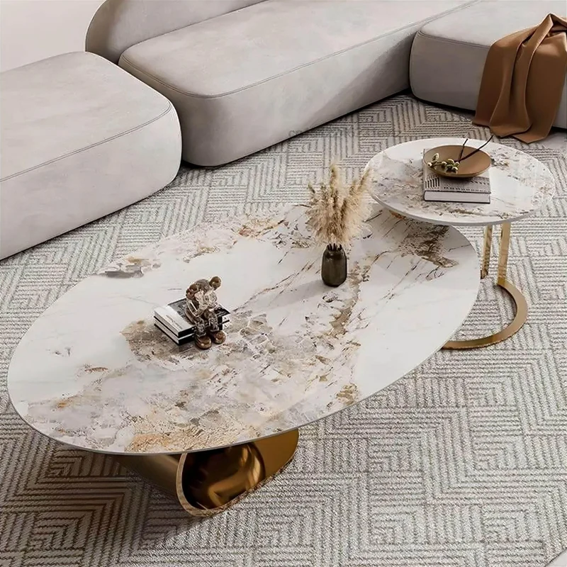 Modern Livia Marble Coffee Table - Elegant Furniture