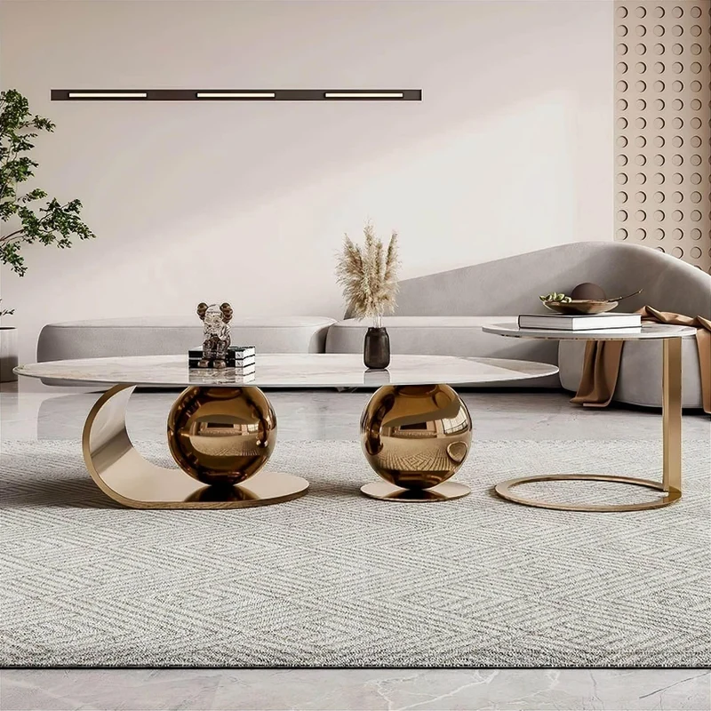 Modern Livia Marble Coffee Table - Elegant Furniture