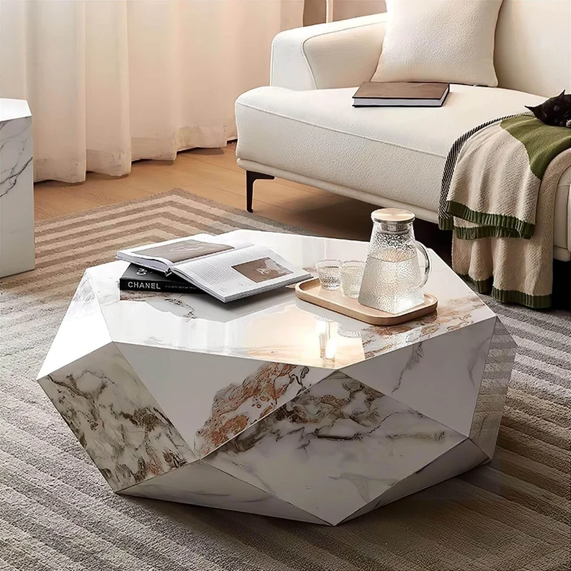 Modern Marble Coffee Table - Elegant Living Room Furniture