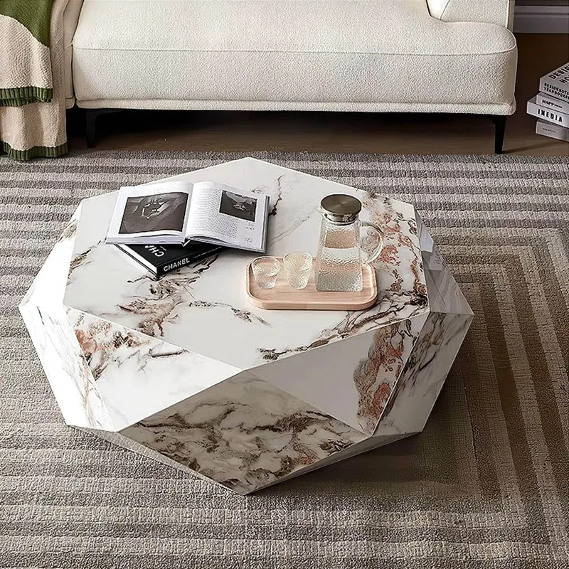 Modern Marble Coffee Table - Elegant Living Room Furniture
