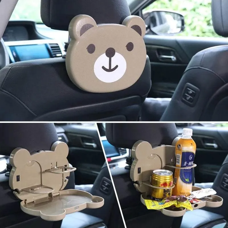 Panda Car Backseat Tray - Multifunctional Organizer for Kids