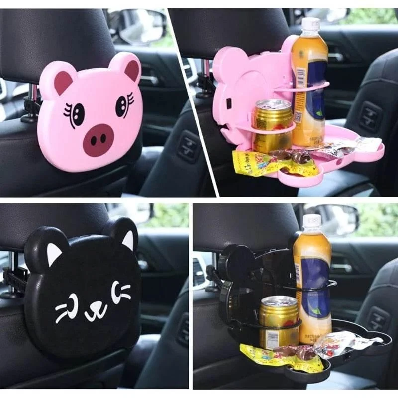 Panda Car Backseat Tray - Multifunctional Organizer for Kids