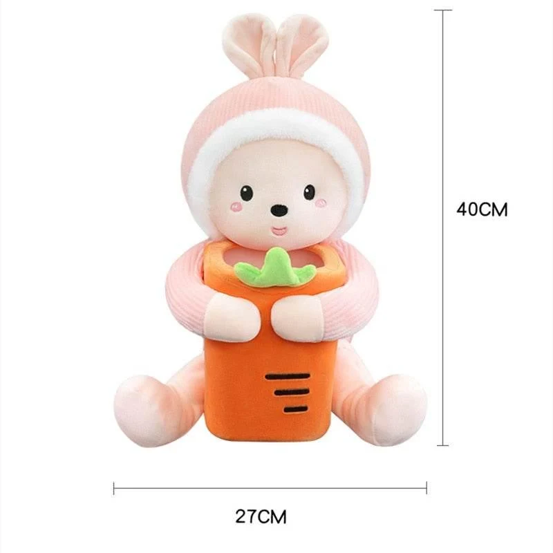 Plush Animal Tissue Box Cover - Cute Decorative Accessory