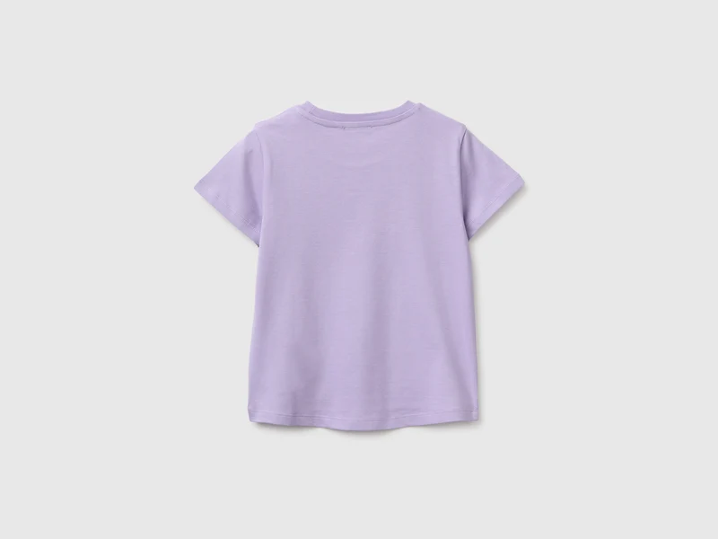 T-Shirt mit Aufdruck und Stickerei