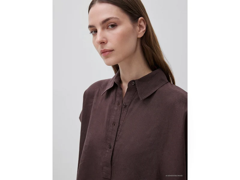 Midikleid aus reinem Leinen