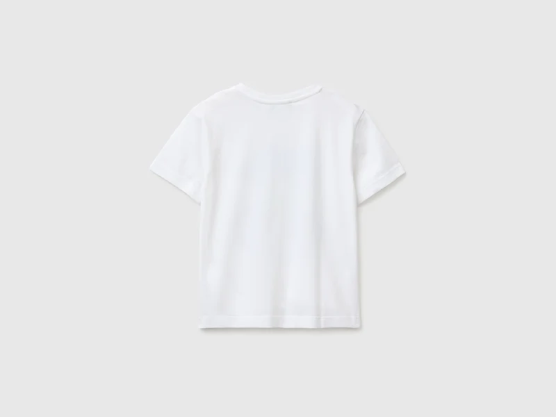 Bio-Baumwoll-T-Shirt mit Logodruck