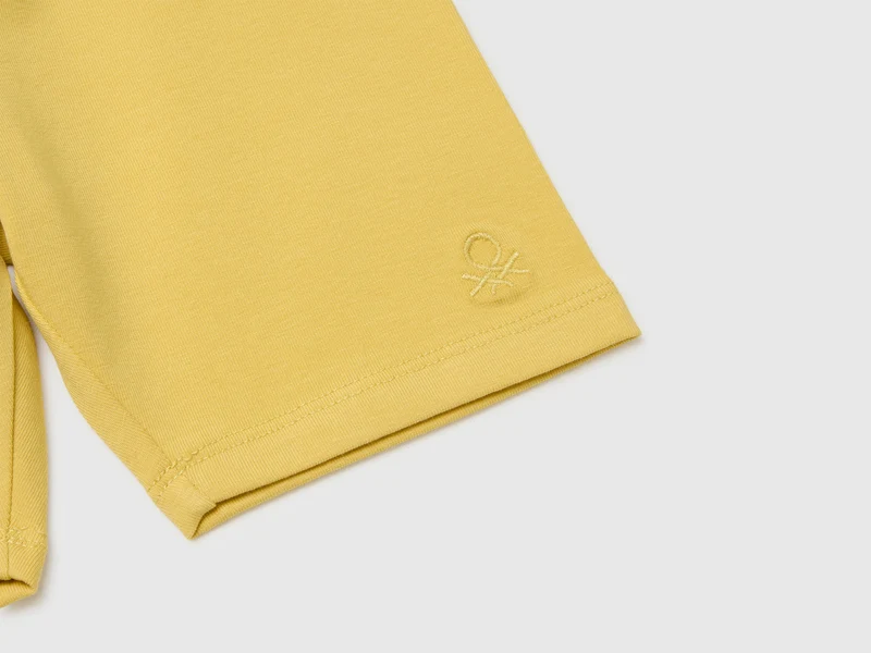 Kurze Leggings aus Stretch-Baumwolle