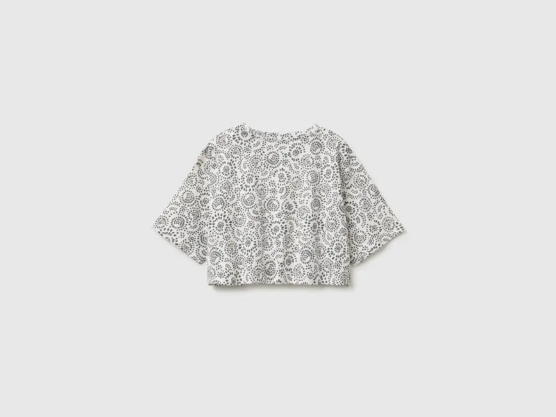 Bedrucktes Cropped-T-Shirt