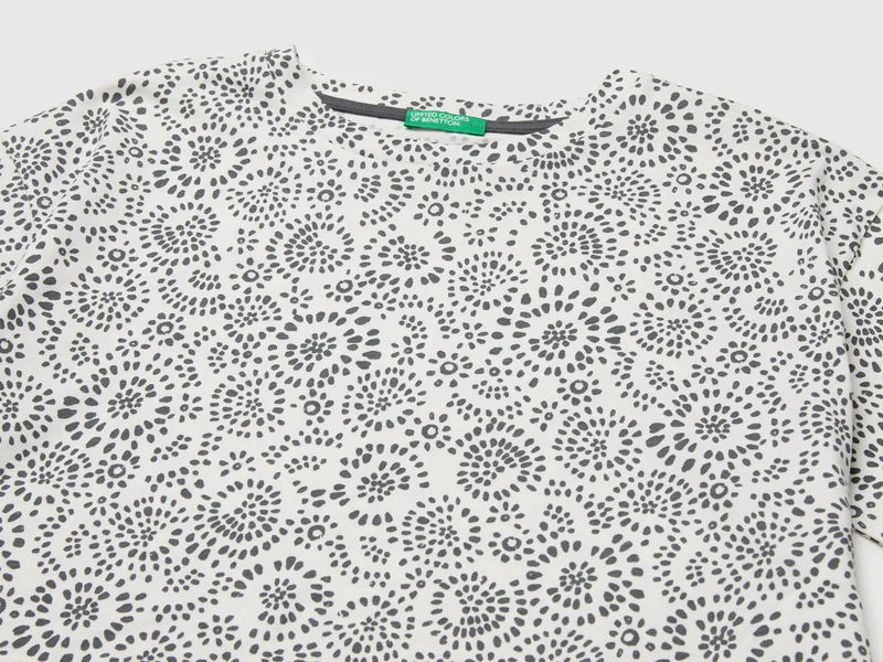 Bedrucktes Cropped-T-Shirt