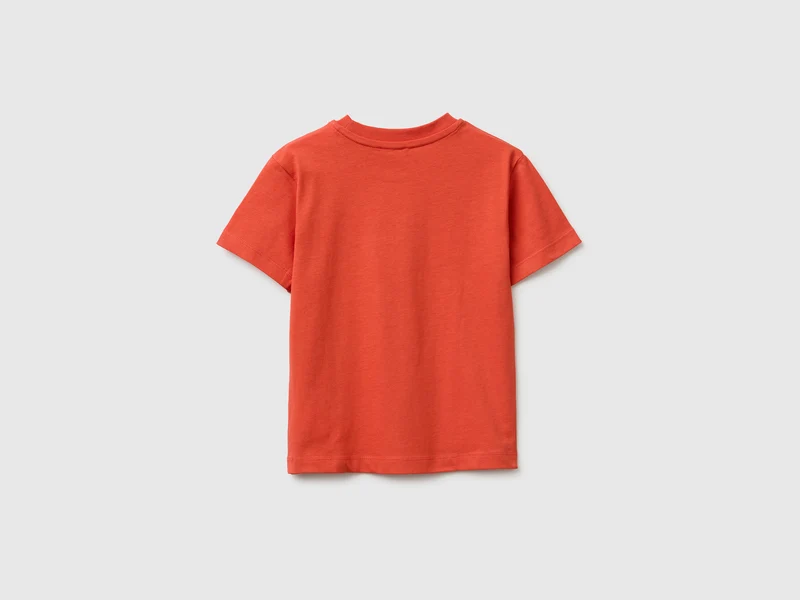 Rundhals-T-Shirt mit Aufdruck