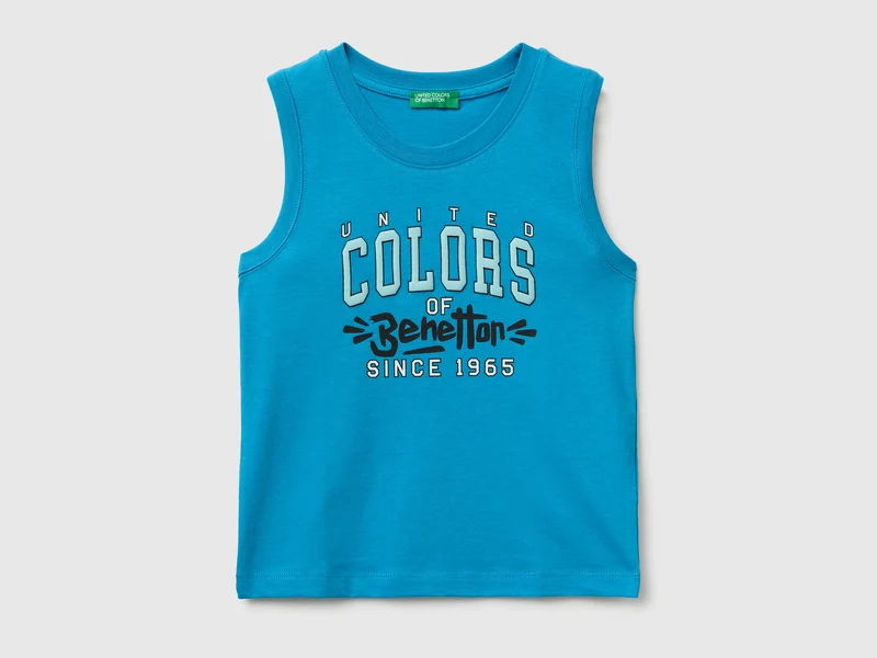 Tanktop aus Bio-Baumwolle mit Logodruck