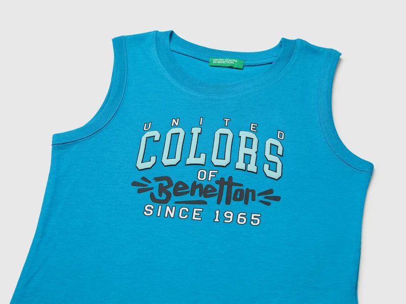 Tanktop aus Bio-Baumwolle mit Logodruck