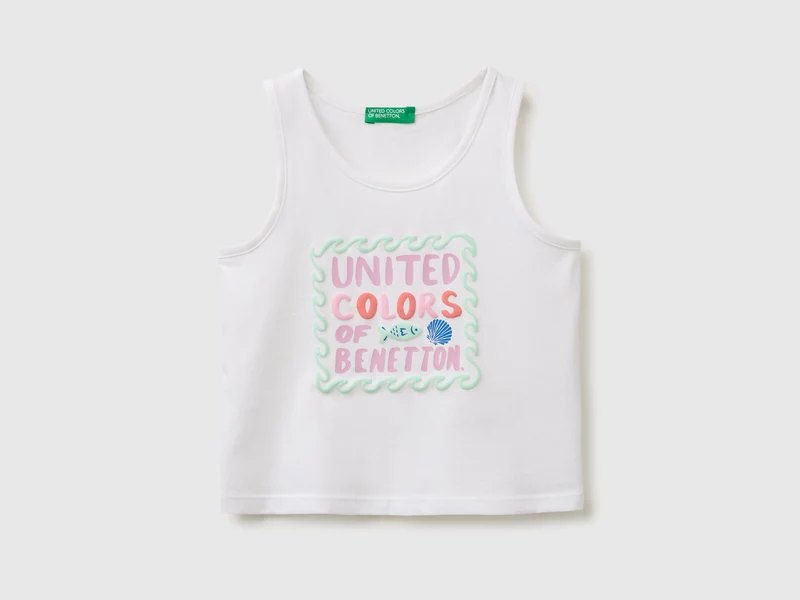Tanktop mit wattiertem Muster