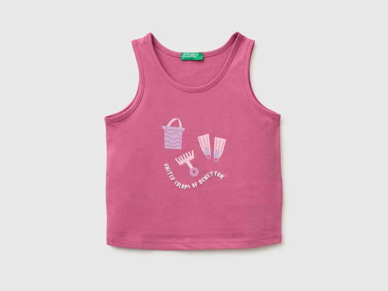 Tanktop mit wattiertem Muster