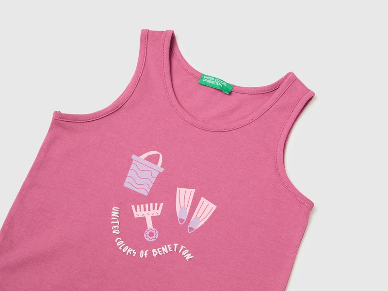 Tanktop mit wattiertem Muster