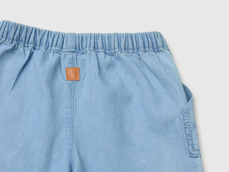Chambray-Shorts