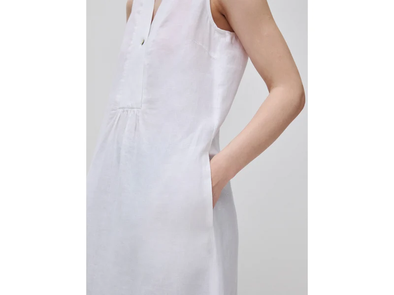 Langes Kleid aus 100 % Leinen