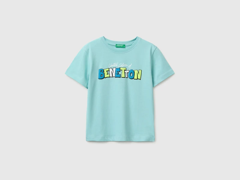 Bio-Baumwoll-T-Shirt mit Logodruck