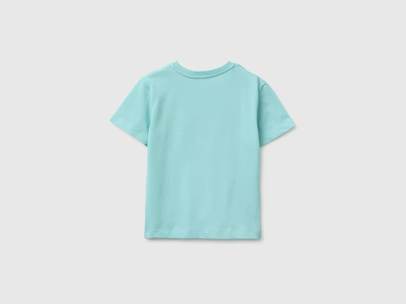 Bio-Baumwoll-T-Shirt mit Logodruck