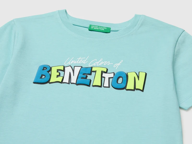 Bio-Baumwoll-T-Shirt mit Logodruck