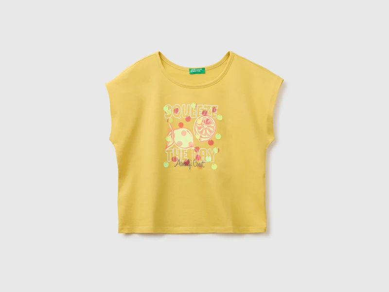 Pailletten-T-Shirt