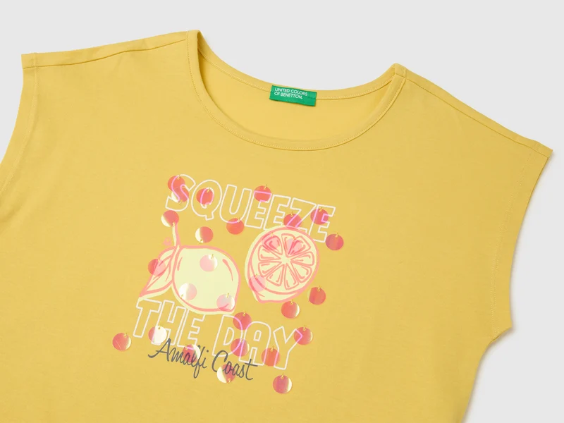 Pailletten-T-Shirt