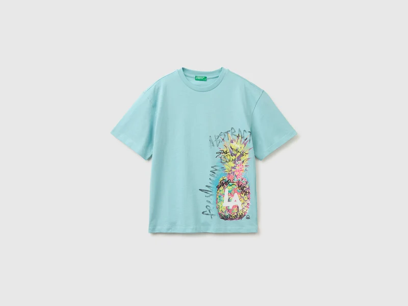 Übergroßes T-Shirt mit Fotodruck