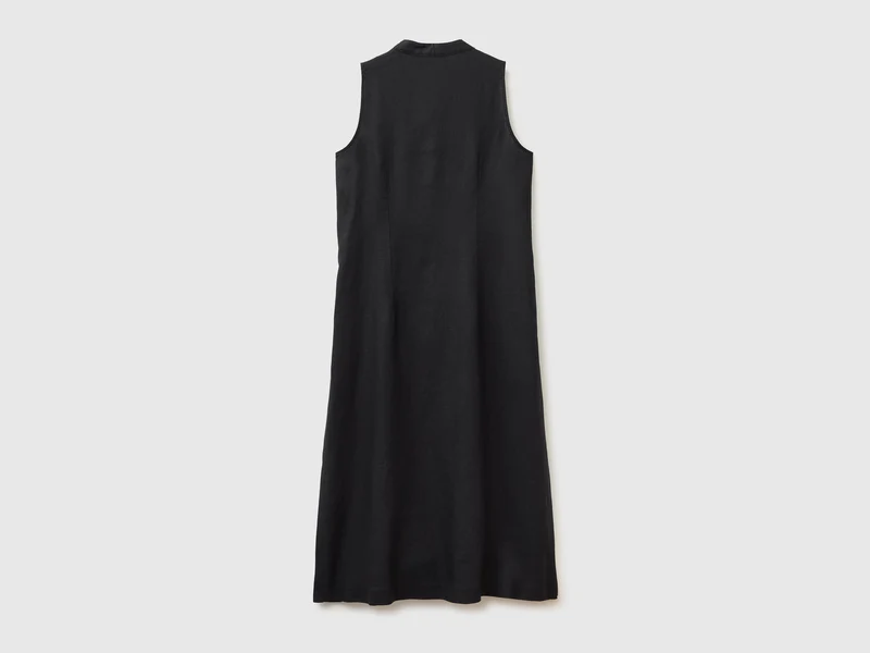 Langes Kleid aus 100 % Leinen