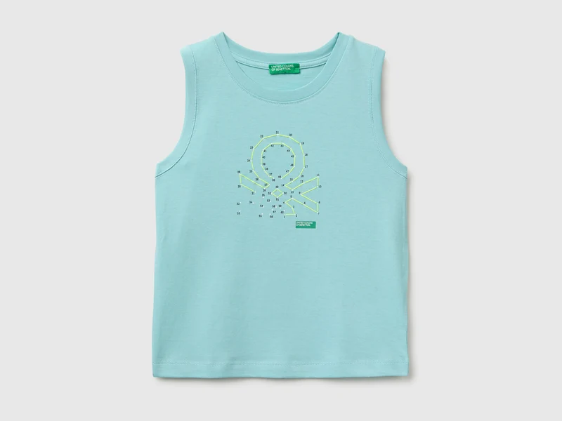 Tanktop aus Bio-Baumwolle mit Logodruck