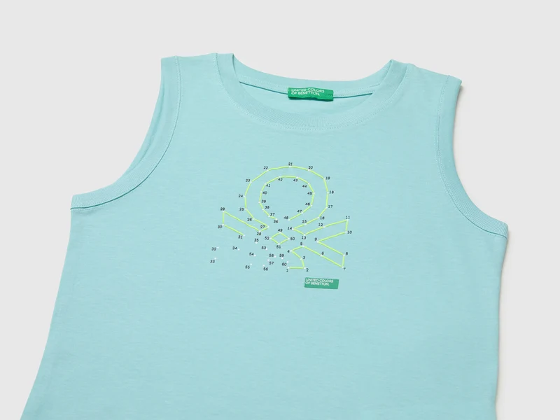 Tanktop aus Bio-Baumwolle mit Logodruck
